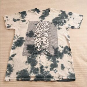Joy Division “Unknown Pleasures”Blue tie-dye 👢 leg